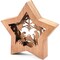 Bright Creations Wood Christmas Nativity Set, Festive Wooden Star Shaped Bible Scene, Feel the Spirit of Xmas in your Home with Decorative Rustic Nativity Set (10.5 x 2 x 10 in)